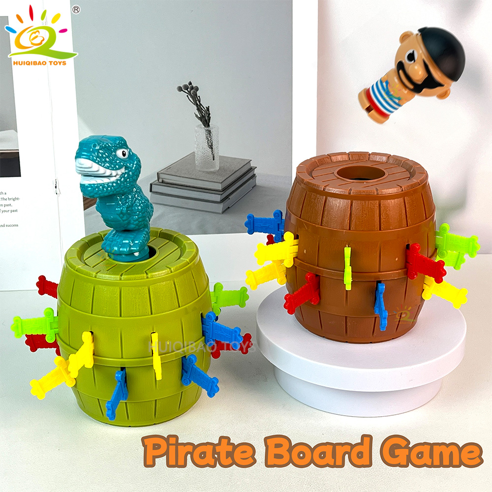 Board Game Pirates - Игрушка-сортер «Пират-динозавр»: увлекательная игра с выскакивающим