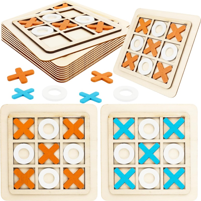 Board Game Template - Деревянные игры Tic Tac Toe, шаблоны