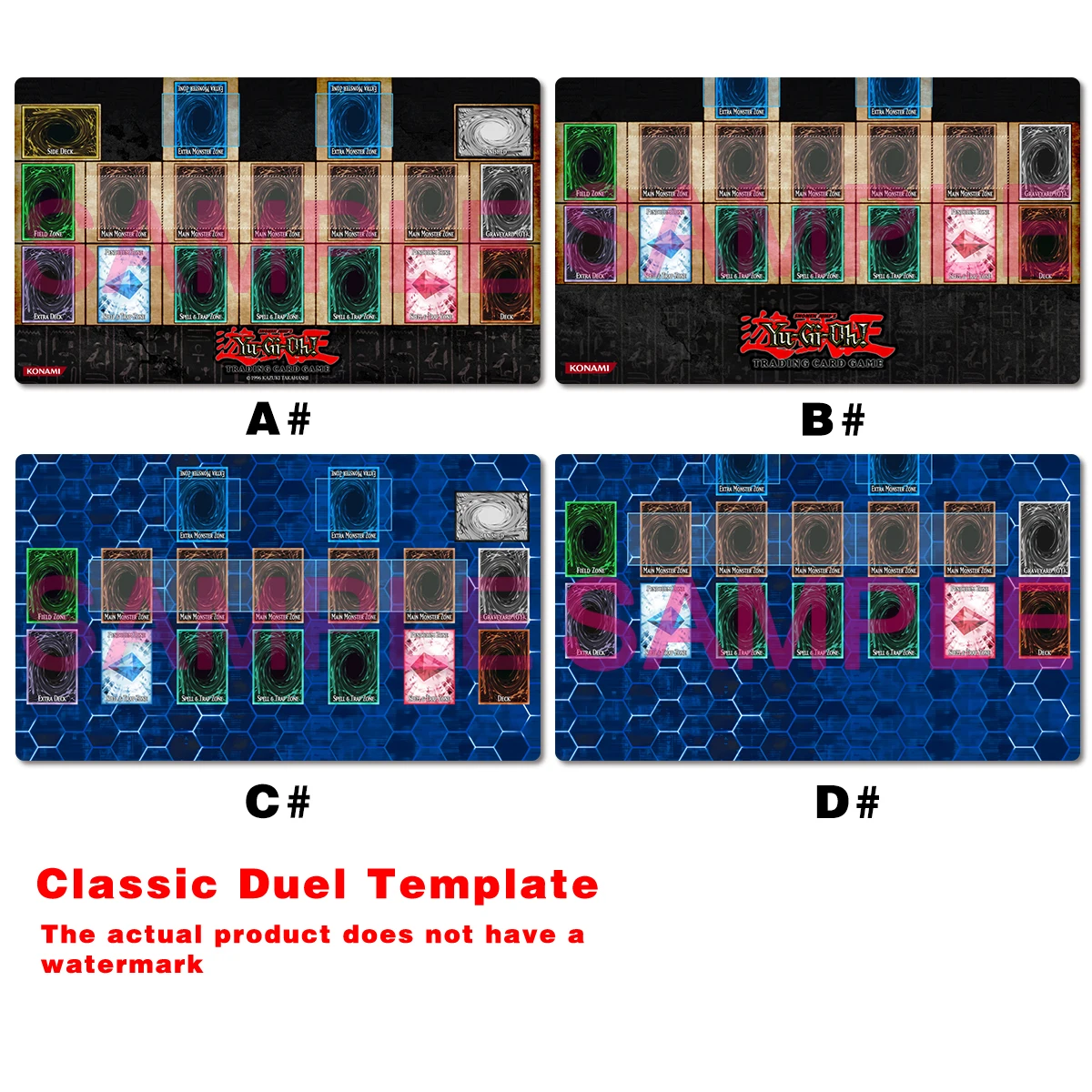 Board Game Template - YuGiOh Классический коврик для настольной игры