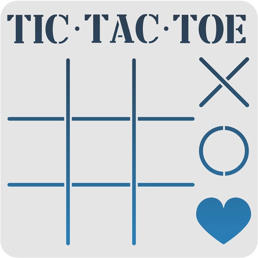 Board Game Template - Трафарет с пальцами на носках Tic