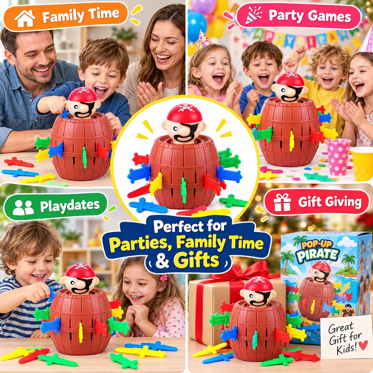 Мини-игра «Пиратская бочка-сюр – обзор и цена Board Game Pirates